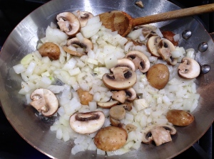 Saute the Mushroom and Onions First