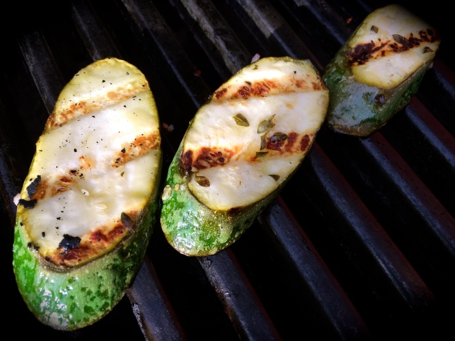 Zucchini Cooking On The Grill