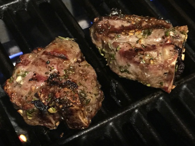 Grilled Rosemary Garlic Lamb Chops